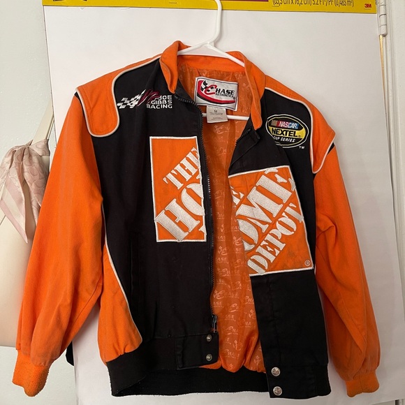 NASCAR Race Car Jacket Home Depot Jacket - Orange and Black
